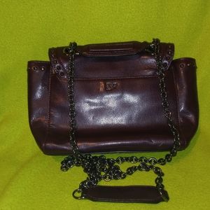 Diane von Furstenberg Brown Leather Cross bag